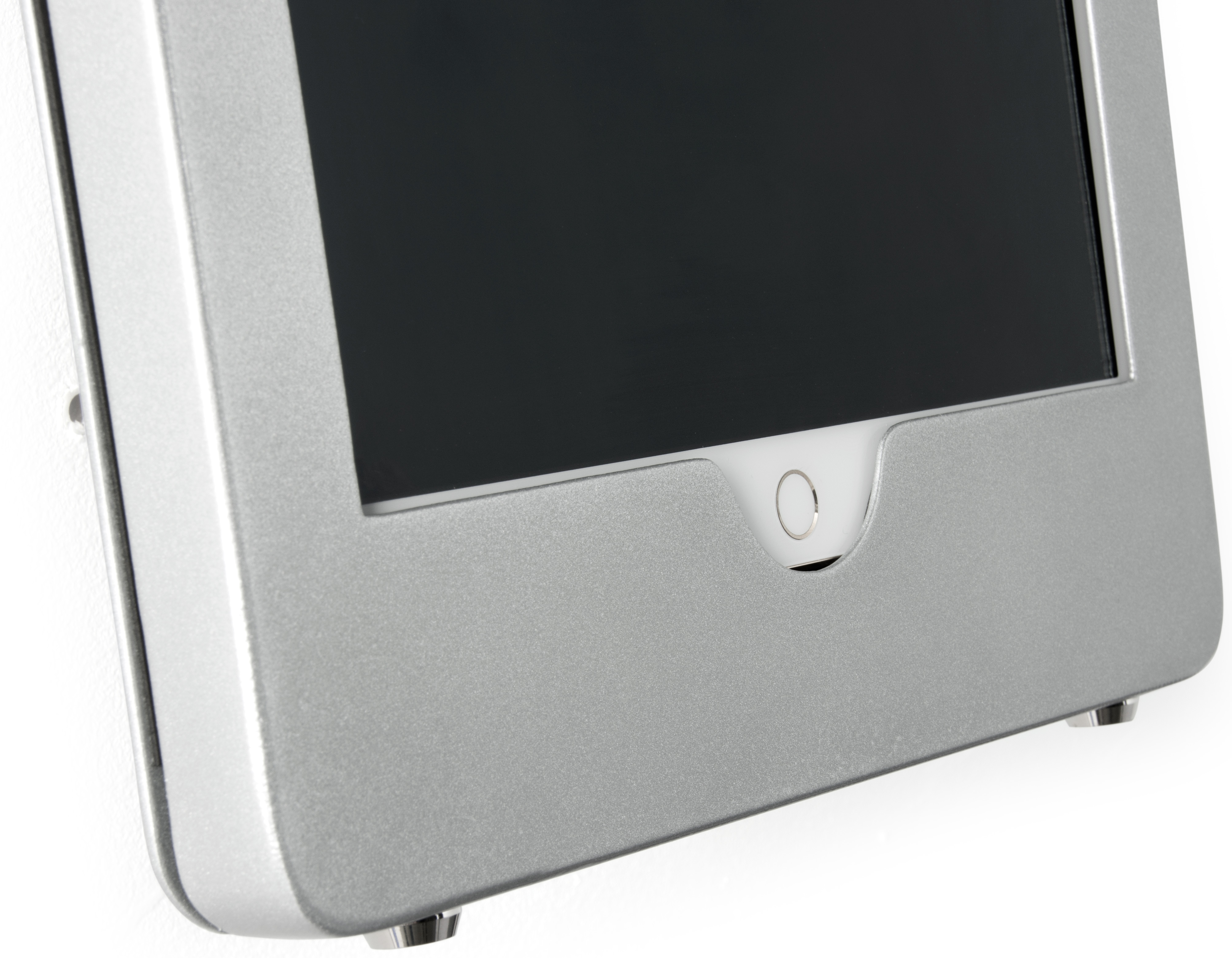 iPad Pro Wall Fixture w/ Exposed Home Button, Tilting & Rotating Bracket - Silver - Image 5