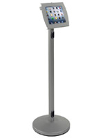 Silver Kiosk iPad Stand 