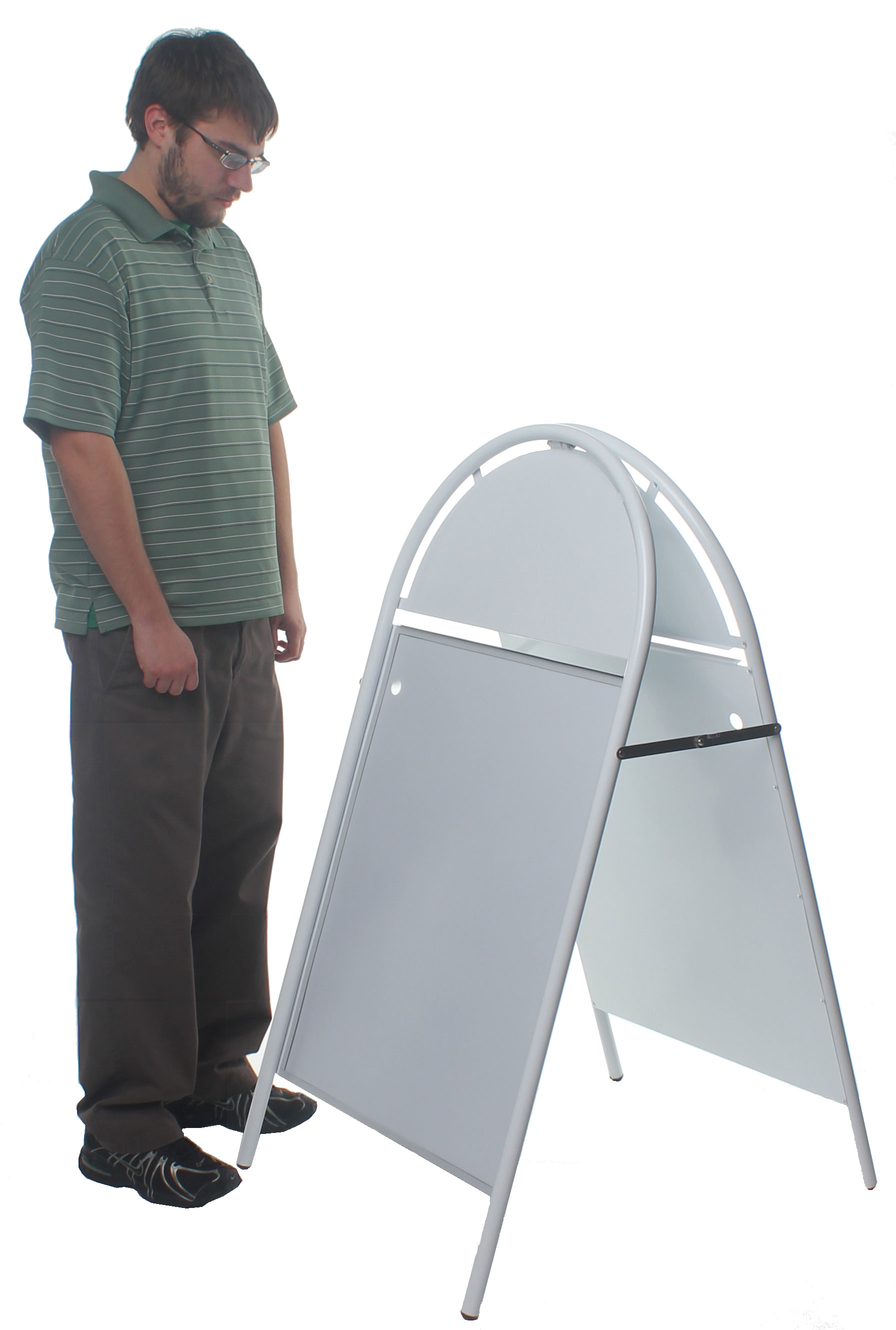 22 x 28 Metal A-Frame Sign | White Finish & Double-Sided Display ...