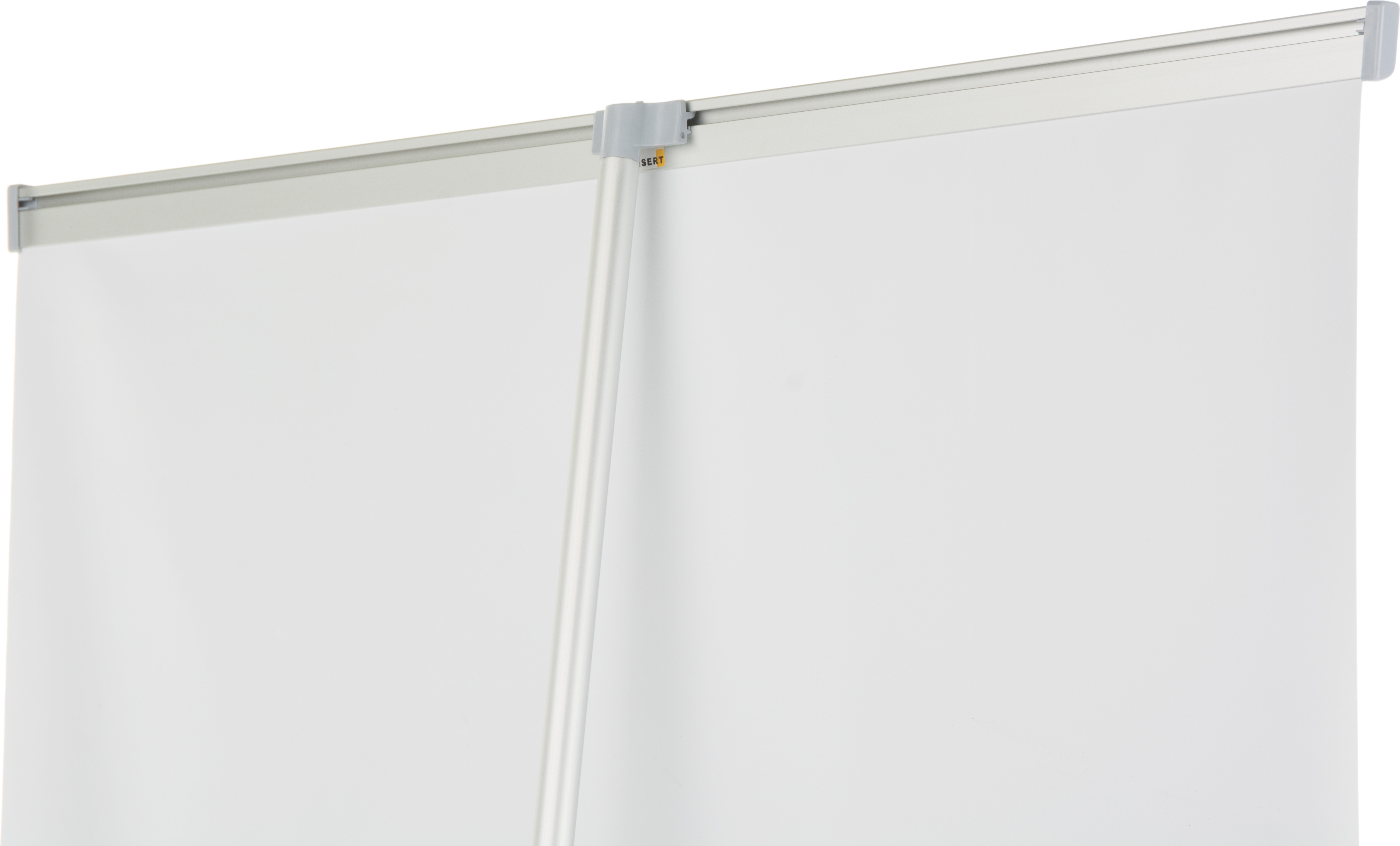 L-Shaped Banner Stand w/ 35.5”w Custom Printed Graphics, Portable - Silver - Image 5