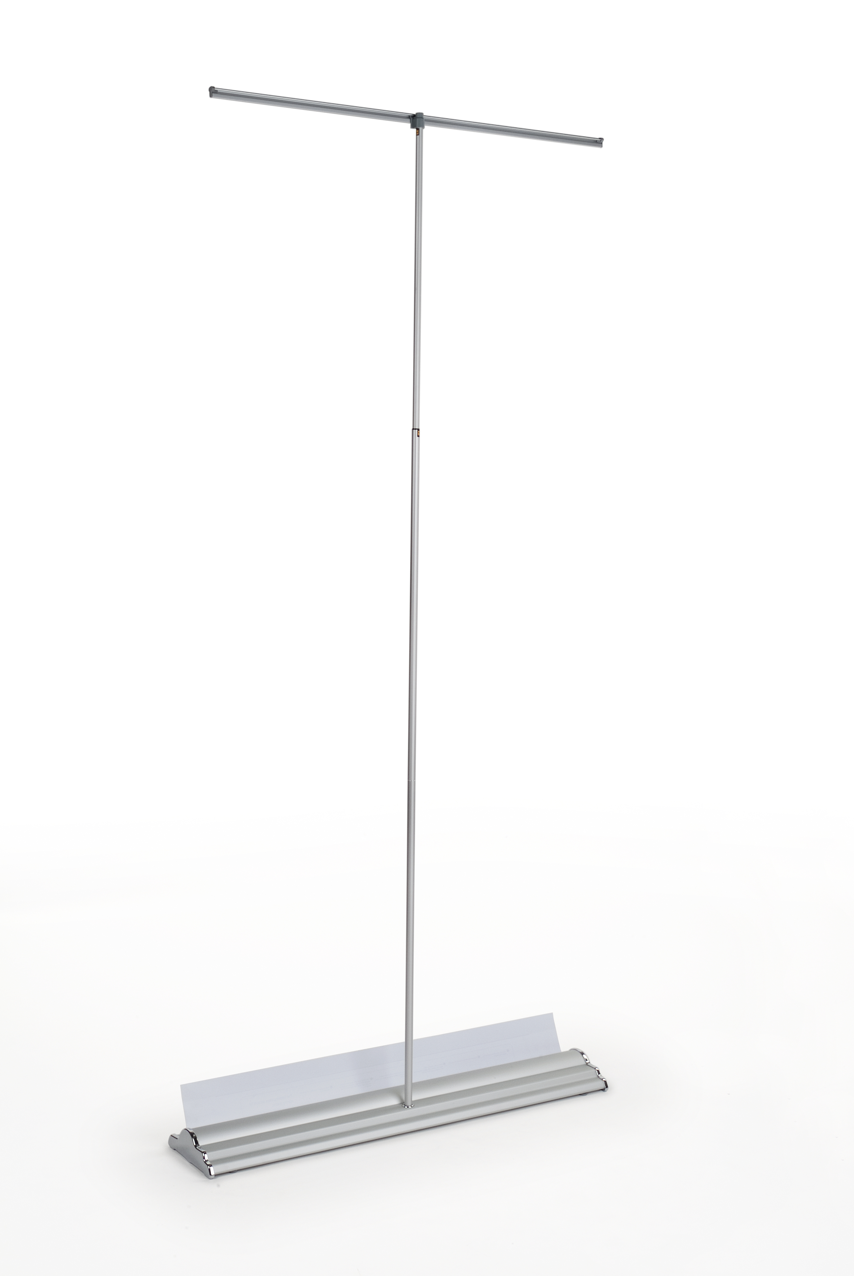 Retractable Banner Stand for 39 x 82 Graphic, Hook-and-Loop Connectors - Silver - Image 2