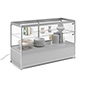 Tempered Glass Store Counter with LED Lights