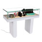 Gloss White Jewelry Display Case with Hydraulic Lift Opening - Image 7