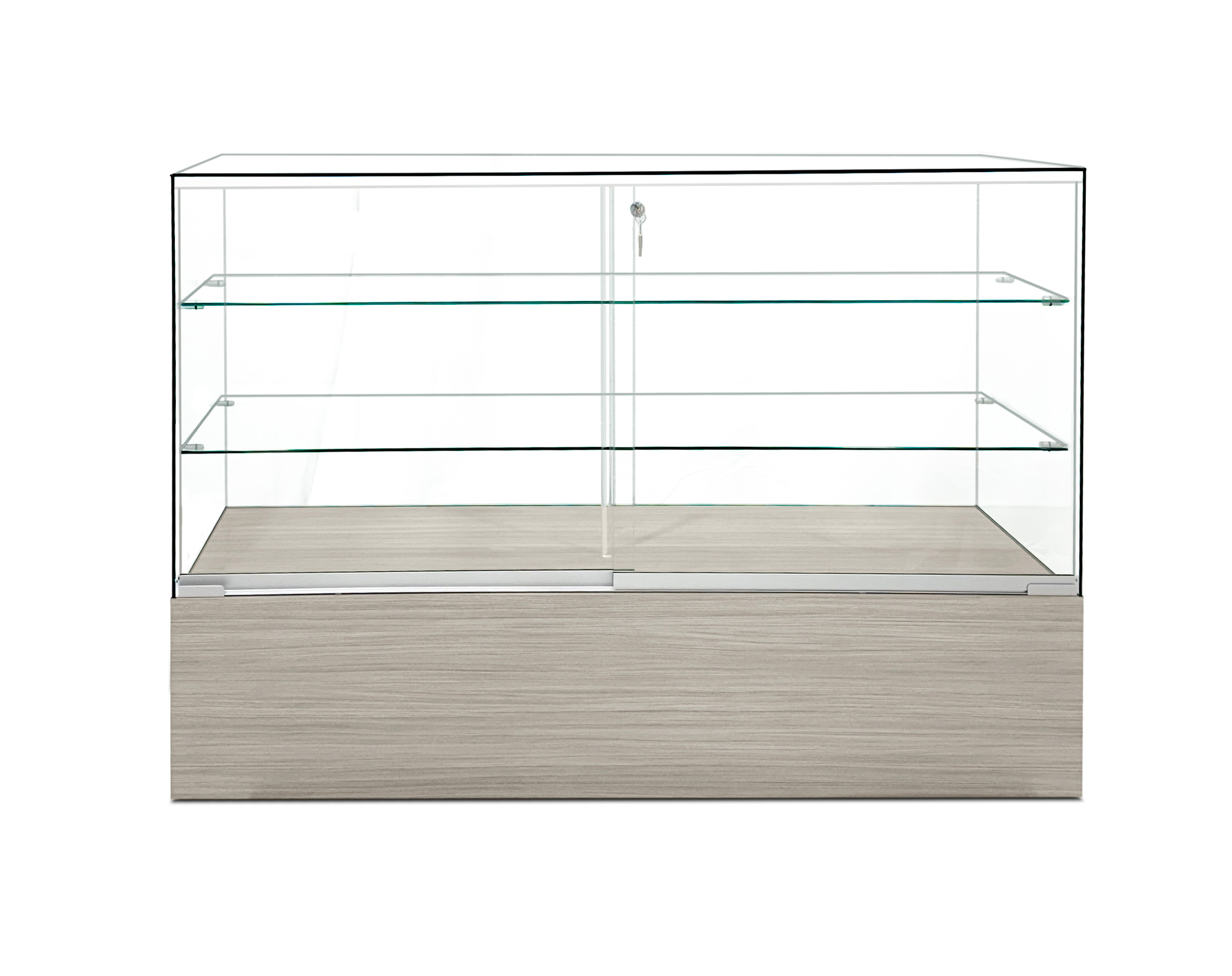 Glass Display Counter | Full Vision with Sliding Doors | Displays2Go