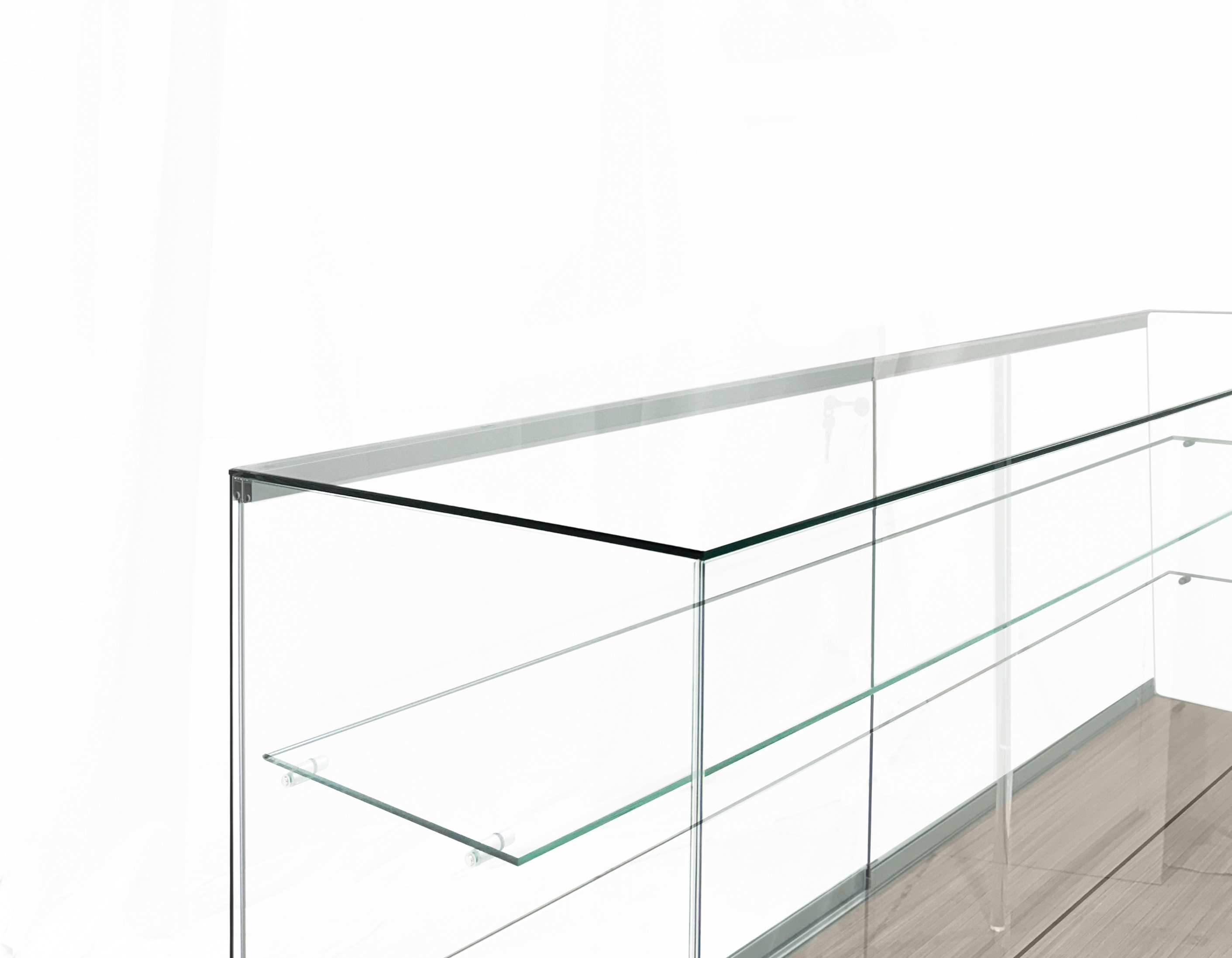 Glass Display Counter | Full Vision with Sliding Doors | Displays2Go