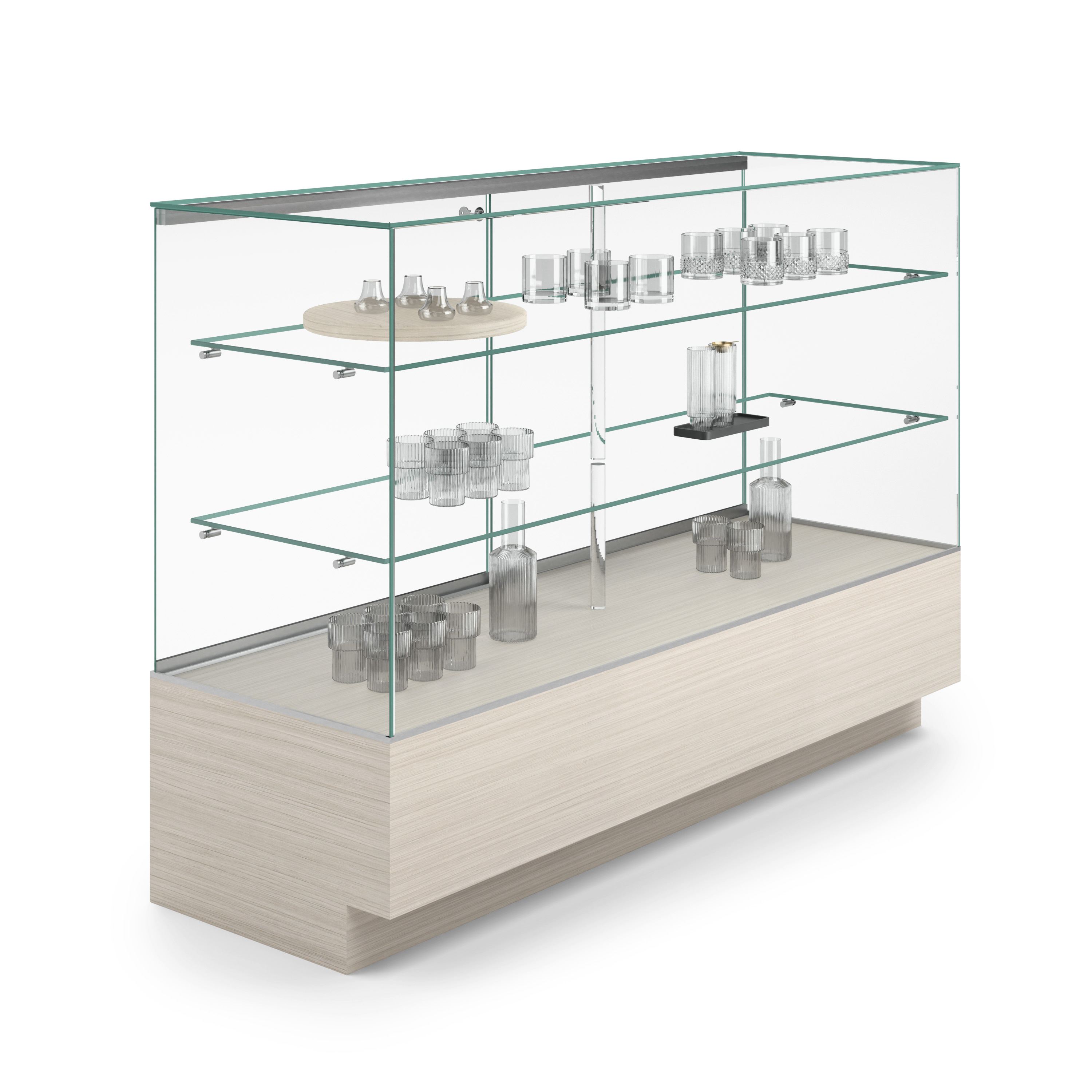 Glass Display Counter | Full Vision with Sliding Doors | Displays2Go