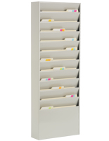 Vertical File Organizer with 11 Pockets