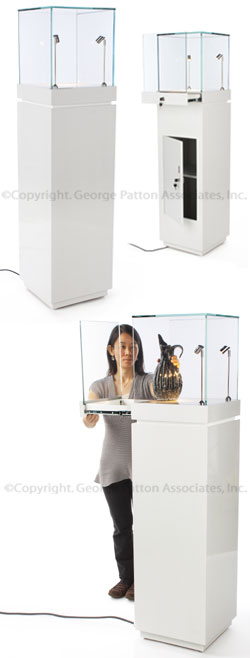 Rectangular Museum Display Cube - White Finish Djibouti