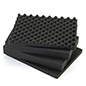 Diced foam inserts with sheets overall dimensions 17.5"w x 5.8"h x 13.8"d