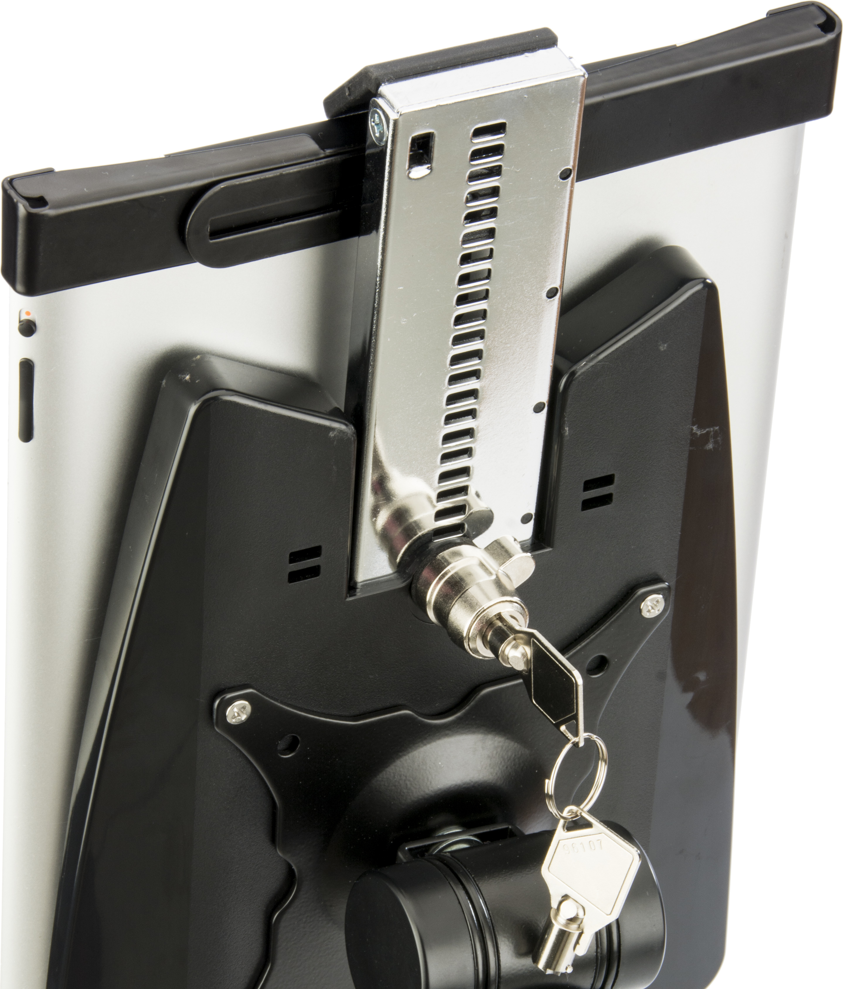 iPad Wall Mount w/ Optional Locking Kit, Tilting Enclosure - Black - Image 5