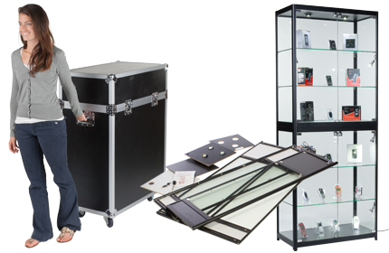 display cabinets with same day shipping