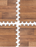 Trade show booth flooring with scratch, stain, and scuff resistant finish