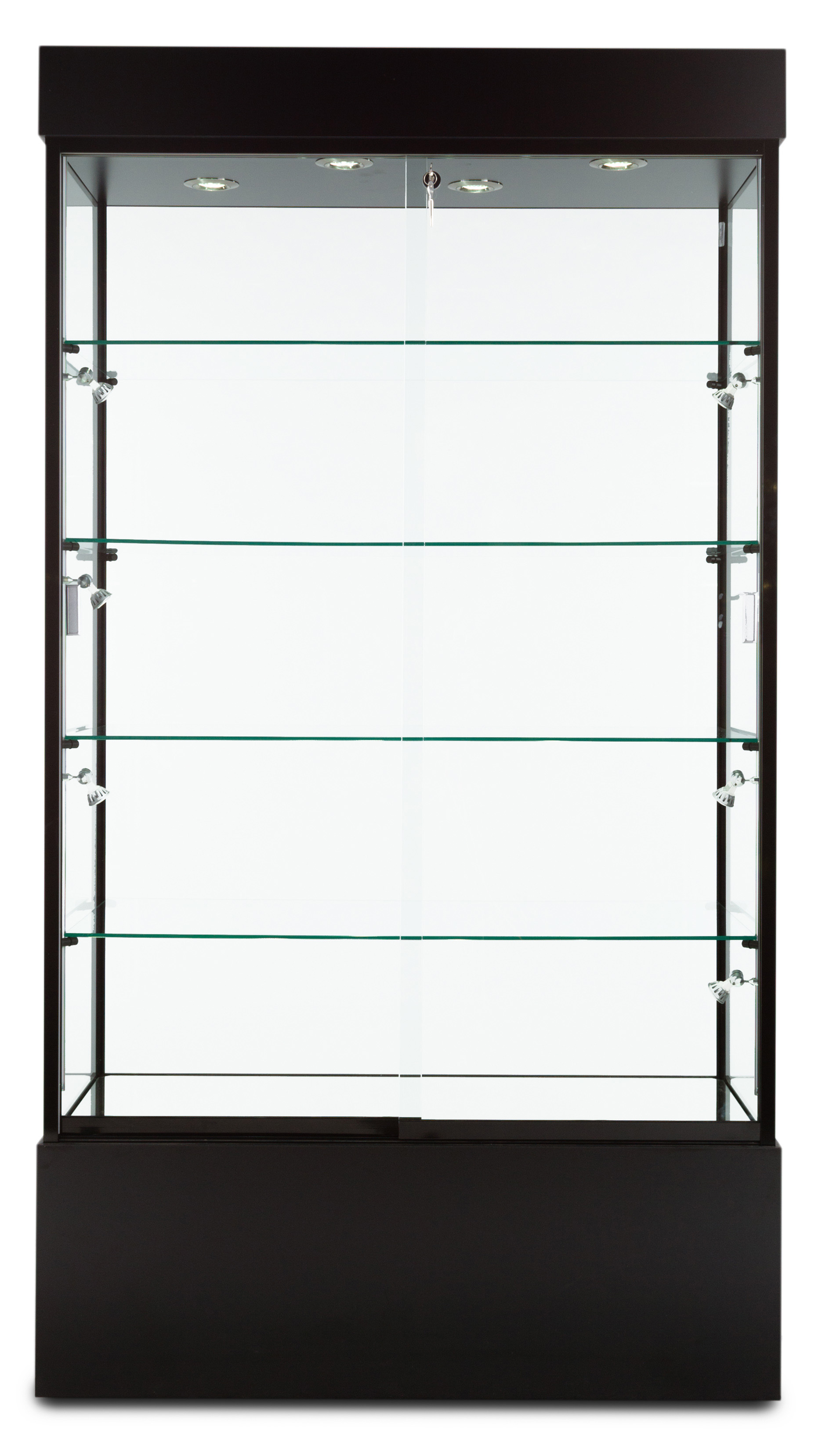 Wide Display Case | Top & Side Lighting | Displays2Go