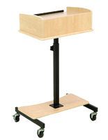 Maple Laptop Lectern with Tiltable Surface