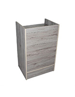 Hostess stand with adjustable shelf