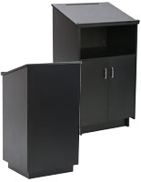 Lockable Restaurant Host Stand Can Secure Items In the Locking Cabinet