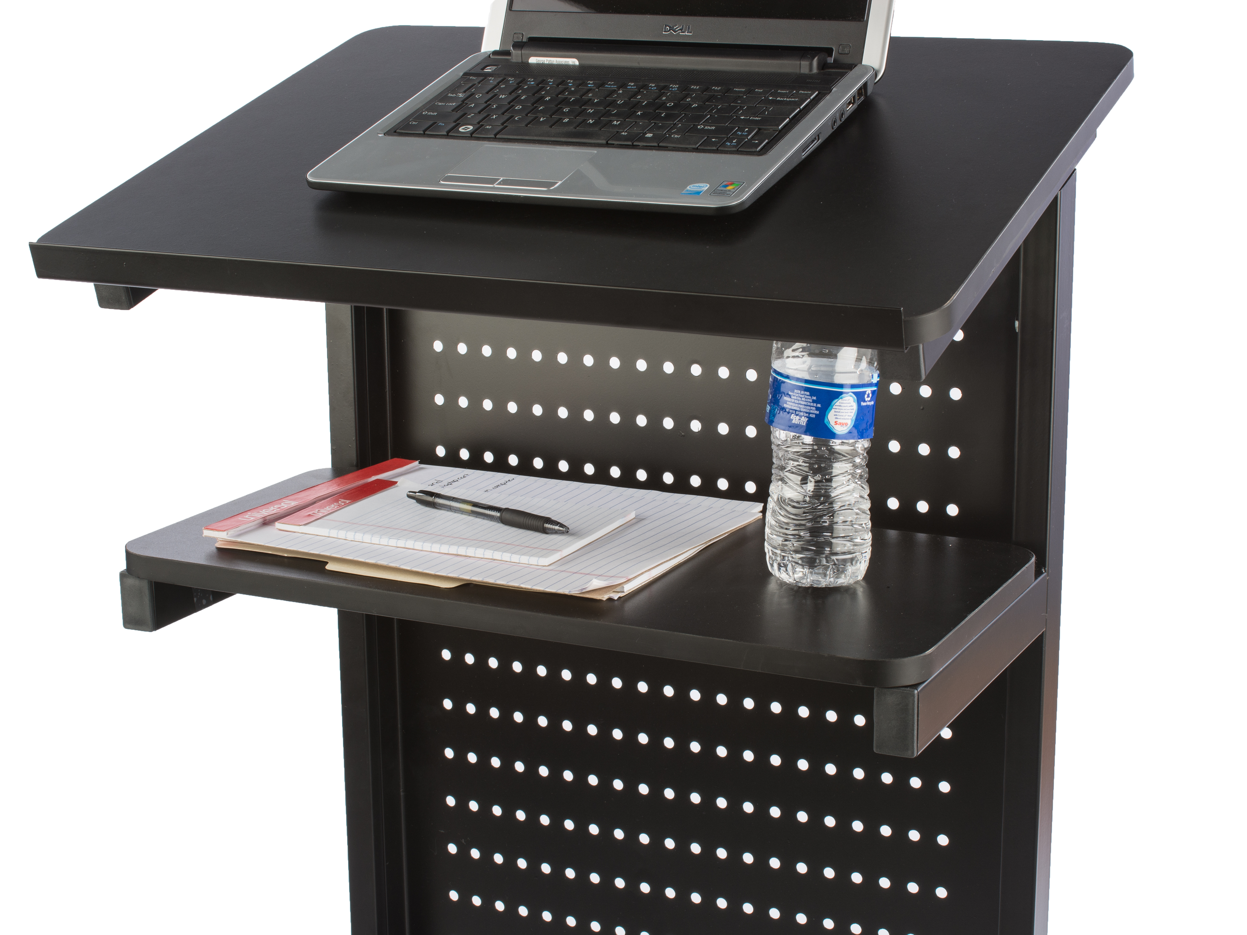 Mobile Lecture Stand | 2 Locking Wheels | Displays2Go