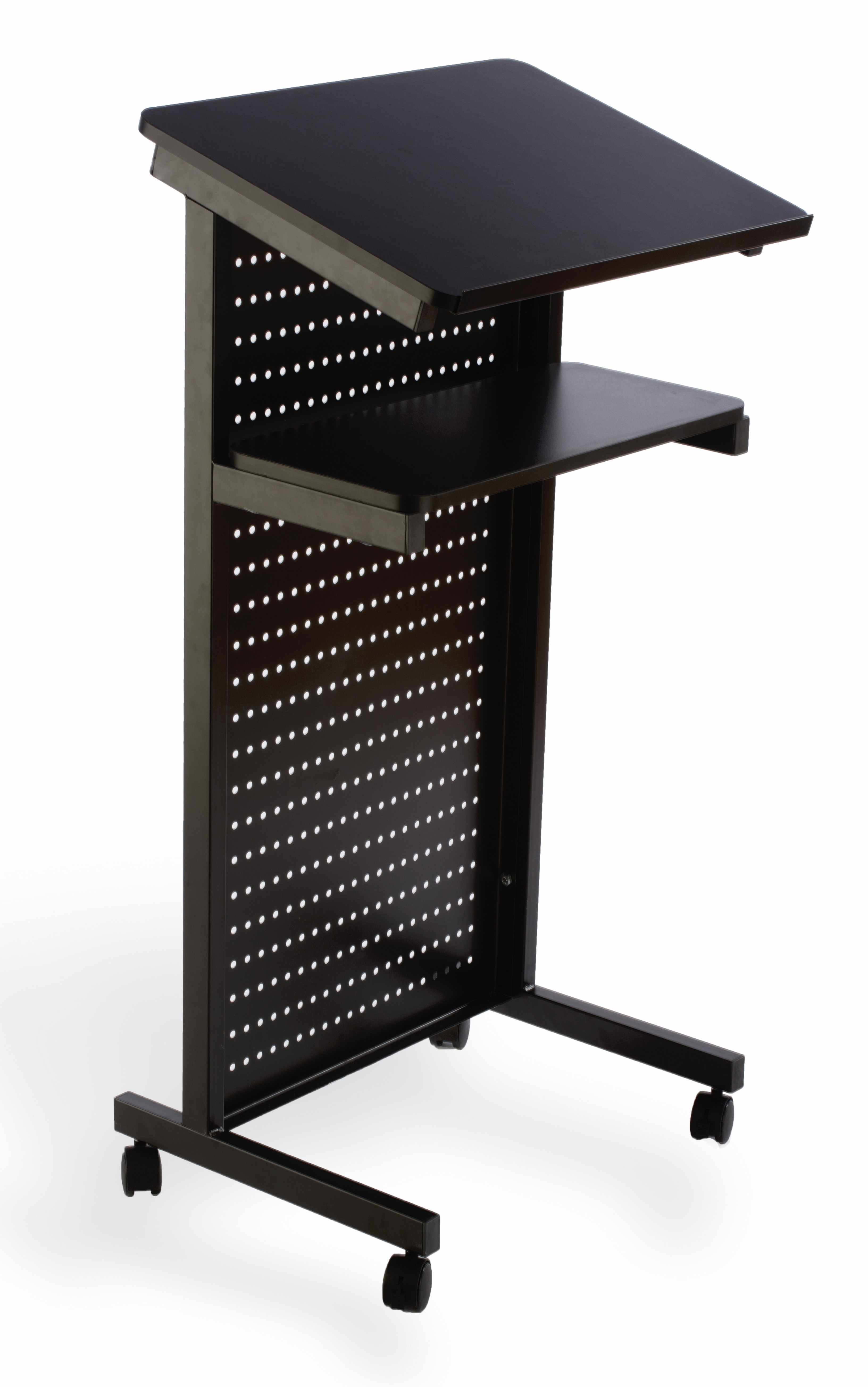 Mobile Lecture Stand | 2 Locking Wheels | Displays2Go