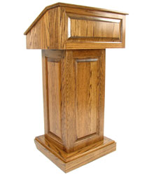 oak podium  