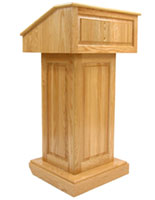 wood lectern