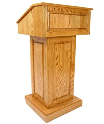 solid wood podium 