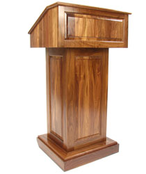 solid wood podium  