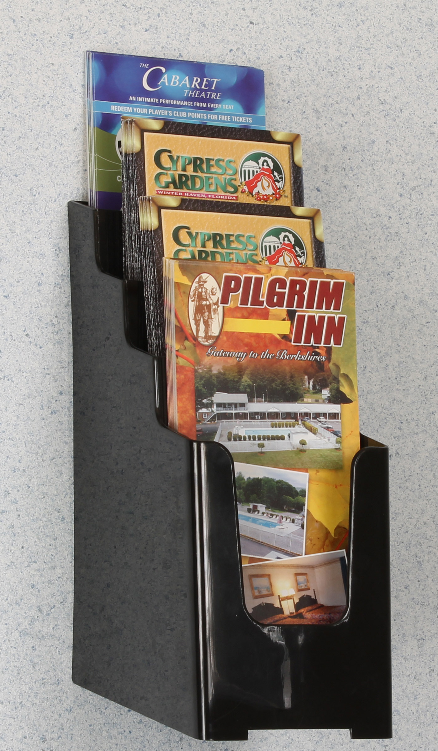 4-Tiered Brochure Holder, 4"w, Wall or Tabletop - Image 3