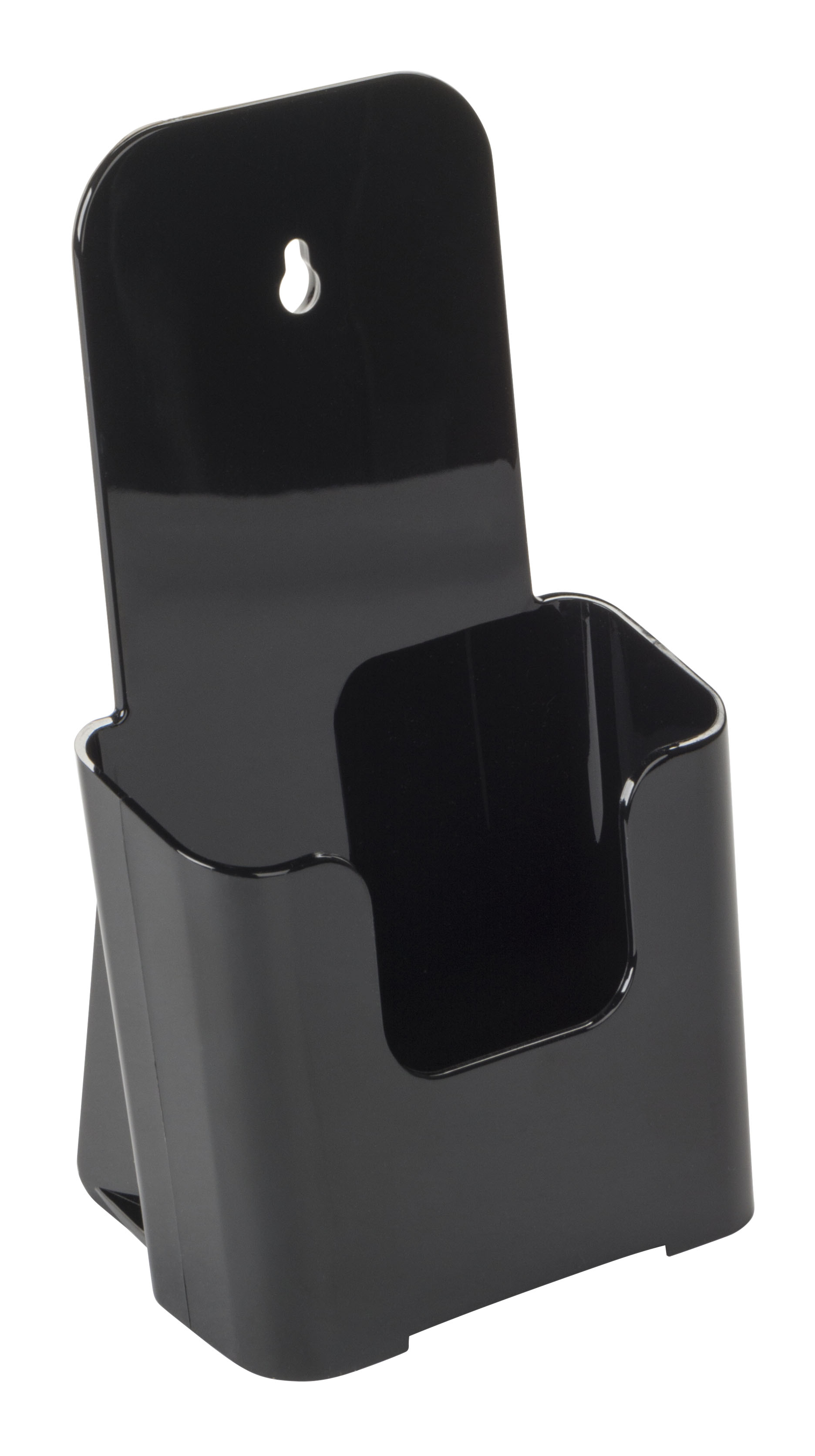 Acrylic Brochure Holder, 4"w Pockets, Wall or Tabletop - Image 2