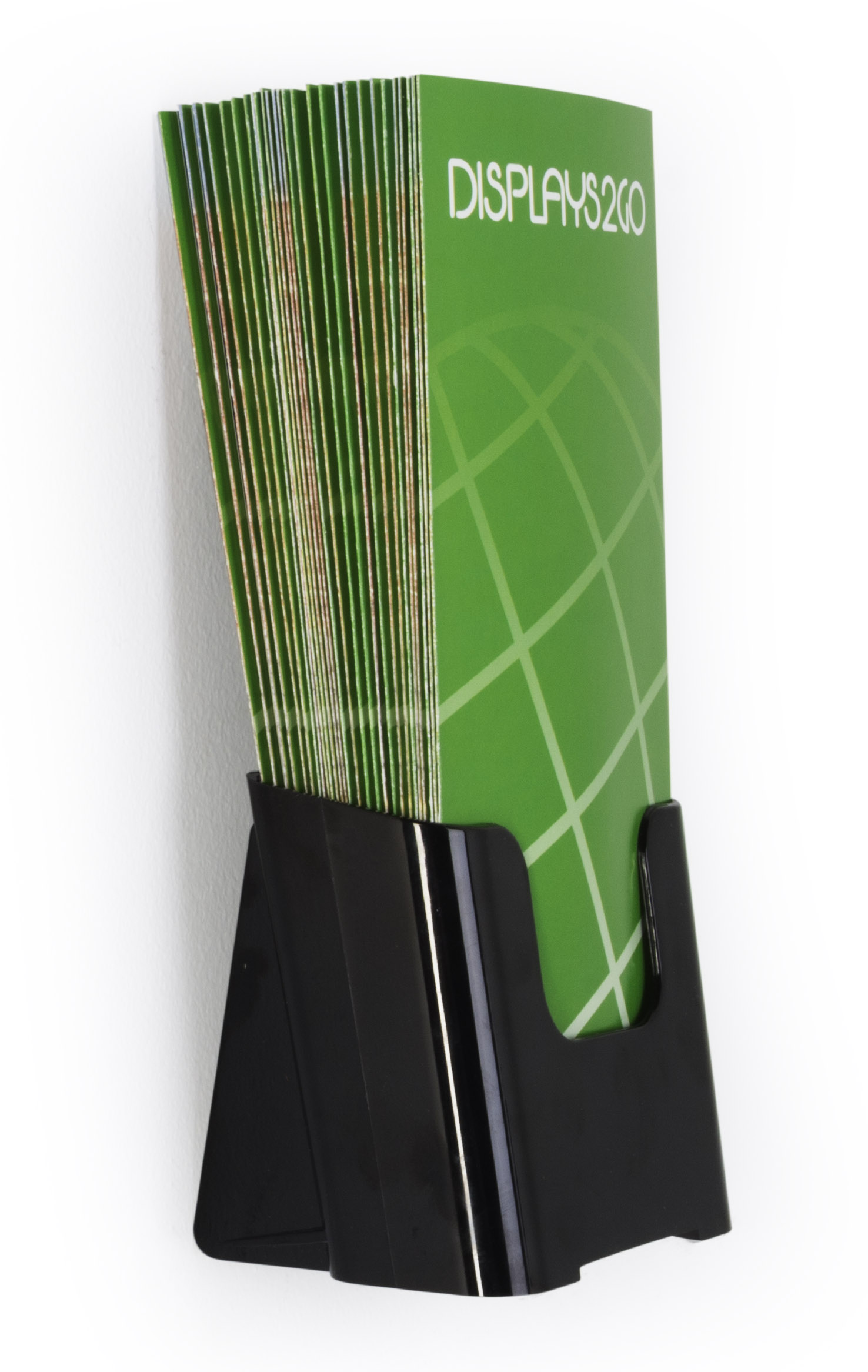 Acrylic Brochure Holder, 4"w Pockets, Wall or Tabletop - Image 3
