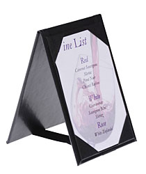 Leatherette Table Tents