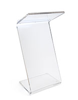 1 inch thick clear acrylic Z shape podium