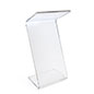 Clear acrylic Z shape podium with reading lip 