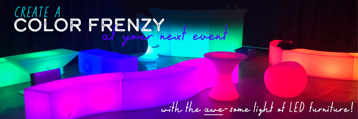 LED furniture ideas for parties and events