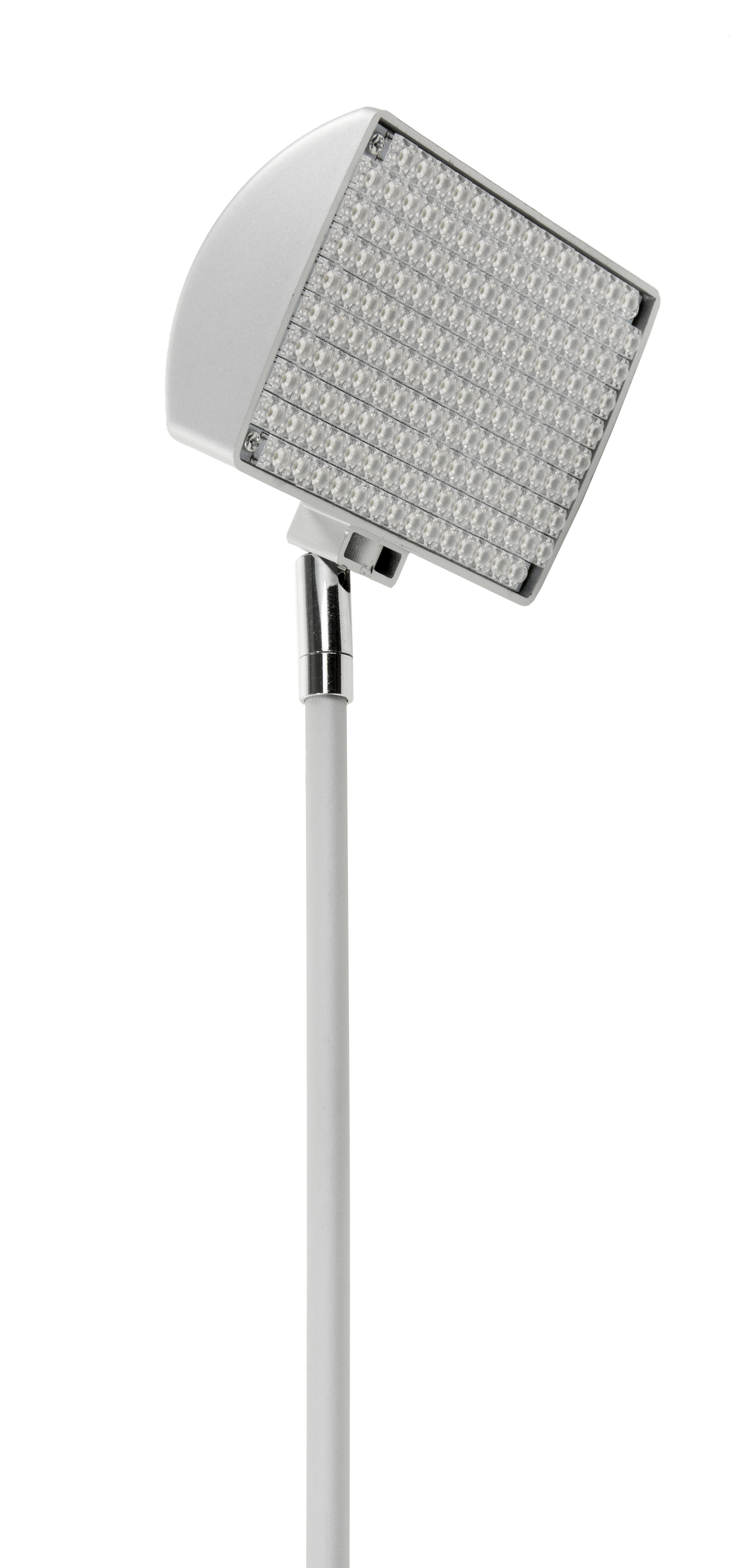 12 watt Display Spotlight with Adjustable Clamp-on Base for Trade Show Use - Silver - Image 3