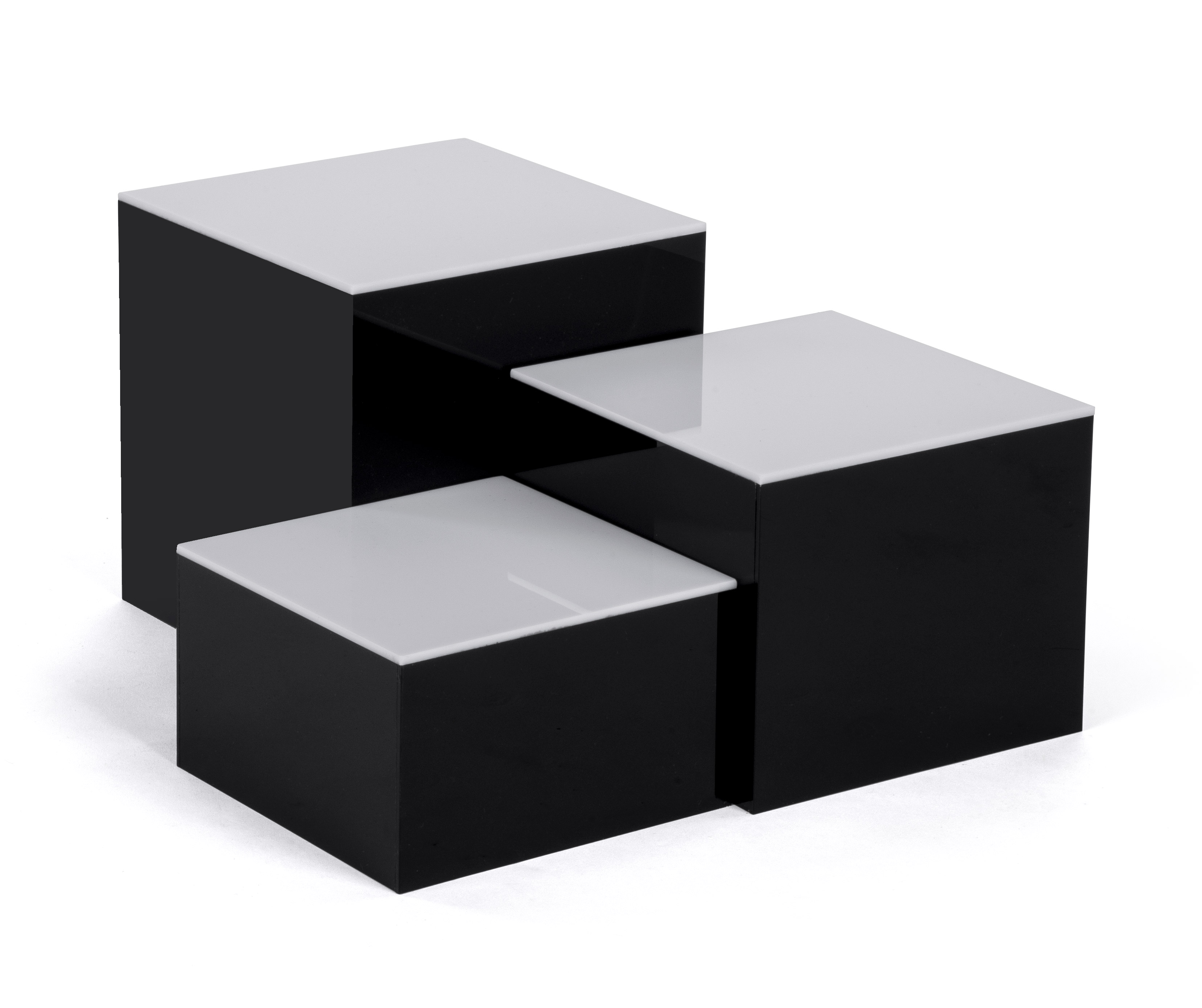 Lighted Cube Riser Set | Multi-Level LED Pedestal Display | Displays2Go