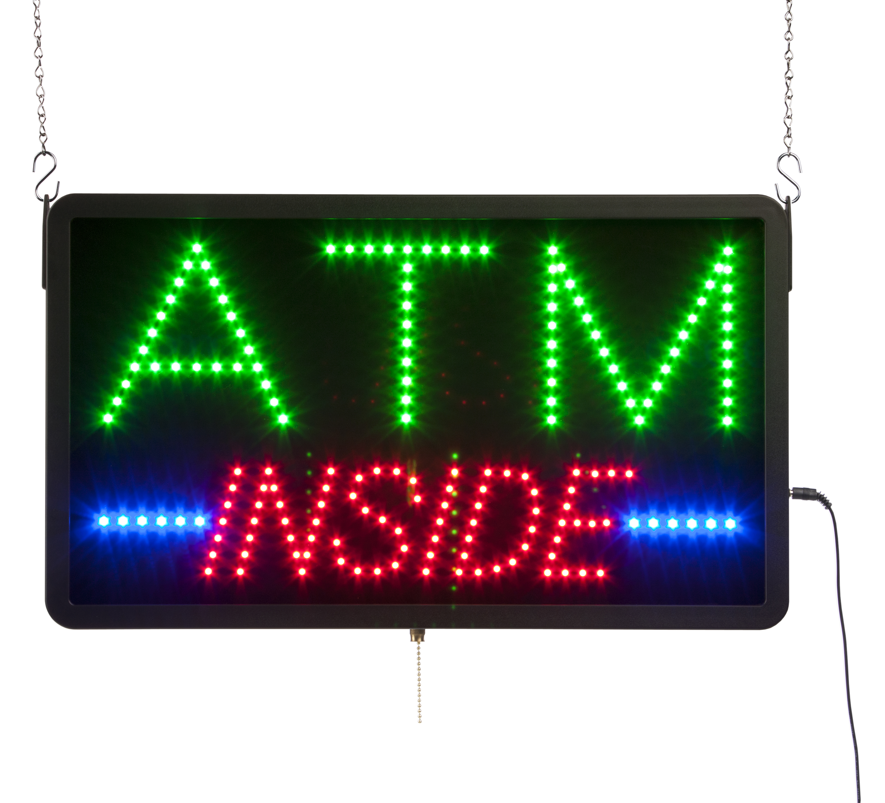 LED "ATM" Sign - Red, Blue & Green | Displays2Go