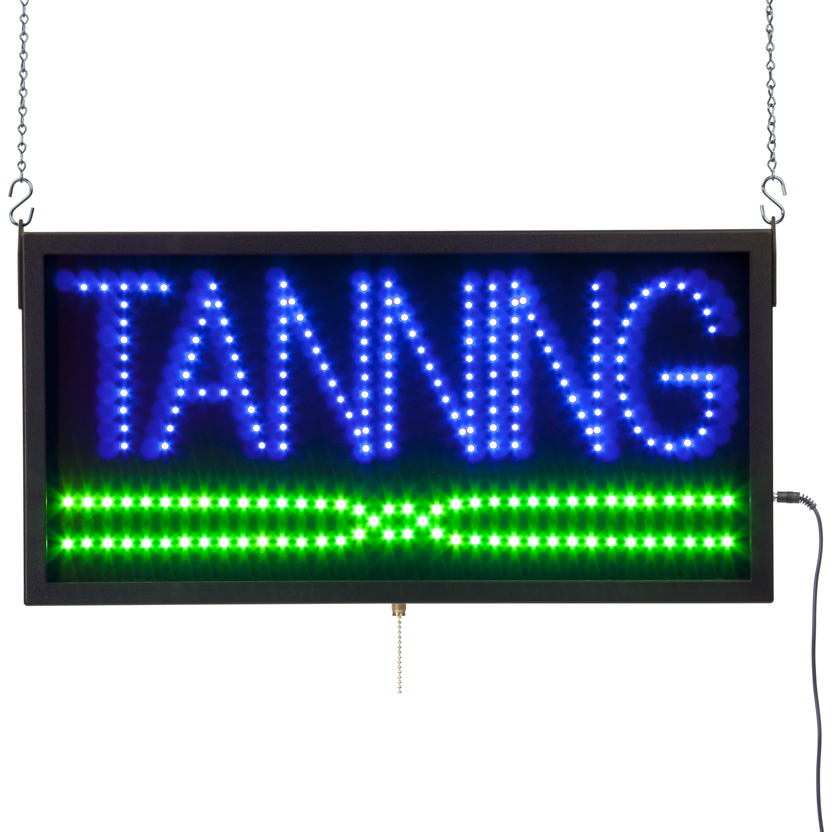 LED Tanning Signs with Hanging Hardware Maximize Advertising to ...