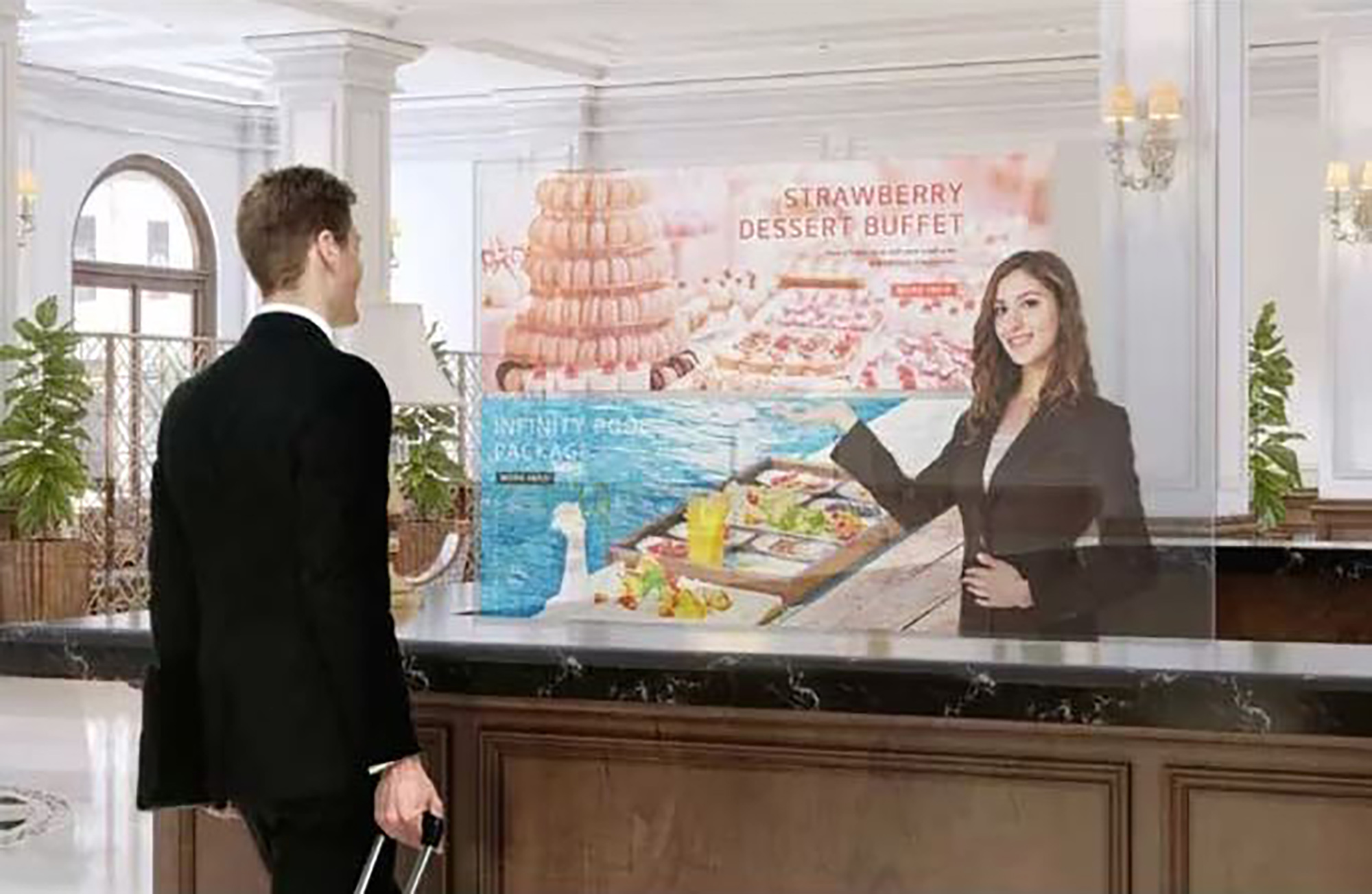LG Transparent OLED Signage | 55