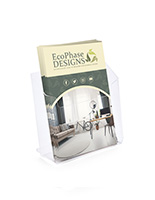 Counter brochure holder made with recycled acrylic