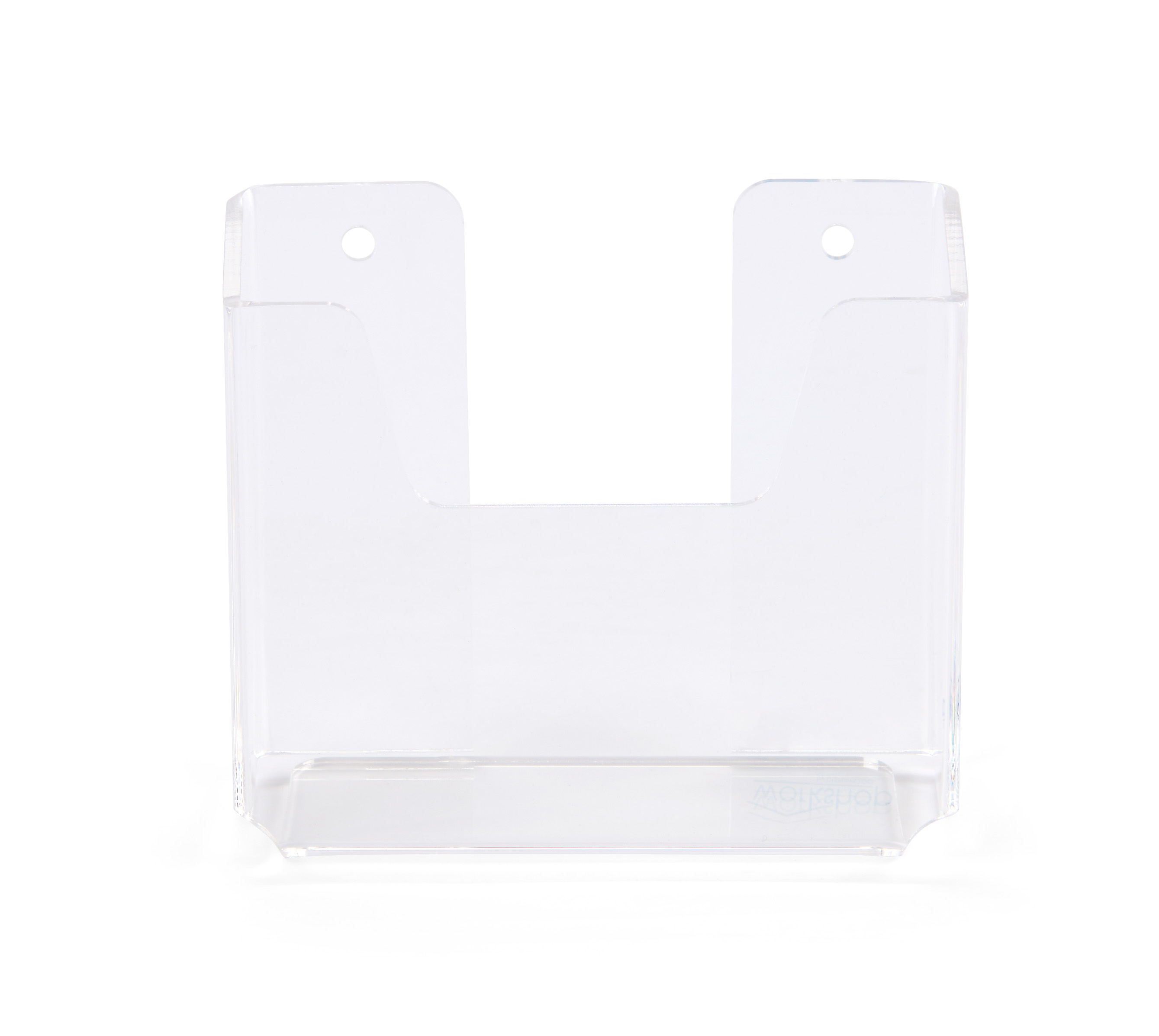 Acrylic Brochure Wall Holder, 4"w, Recycled Acrylic, Single Pocket, Shallow - Clear - Image 4