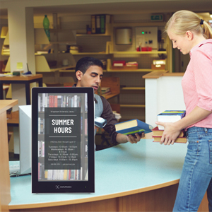 Tabletop digital kiosks for campuses and learning centers