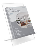 Flat back literature holder is perfect for trade shows with its flat ship design