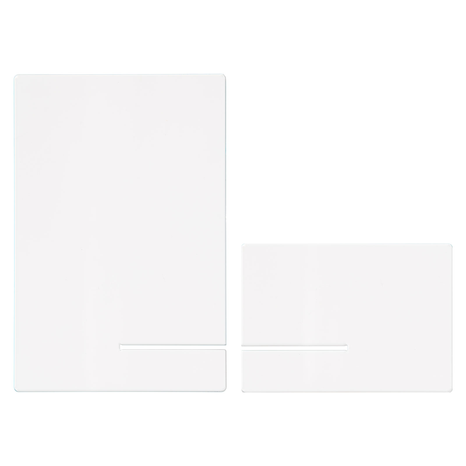 Acrylic Literature Holder, 10"w, Tabletop, Ships Flat, Set of 2 - Clear - Image 6