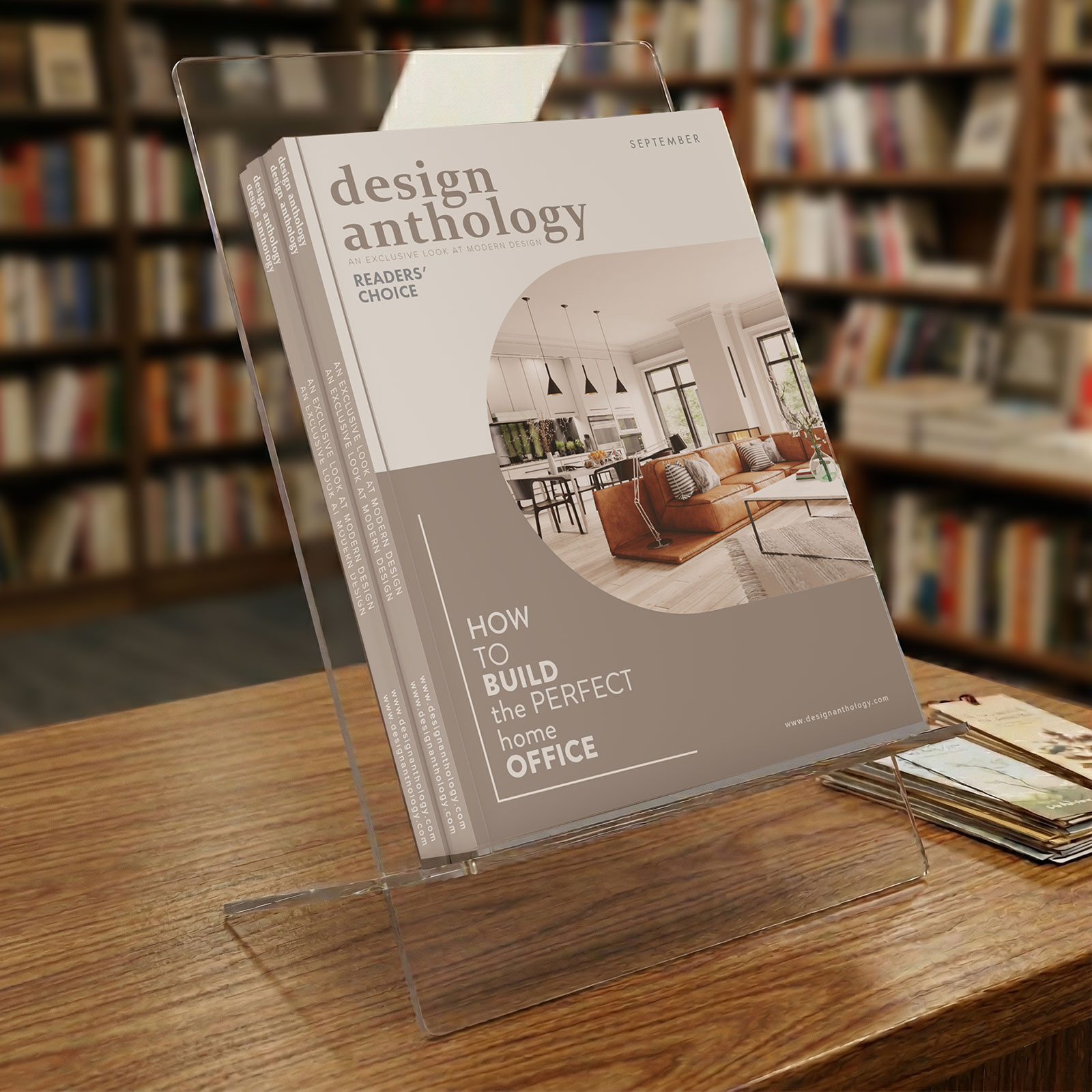 Acrylic Literature Holder, 10"w, Tabletop, Ships Flat, Set of 2 - Clear - Image 5
