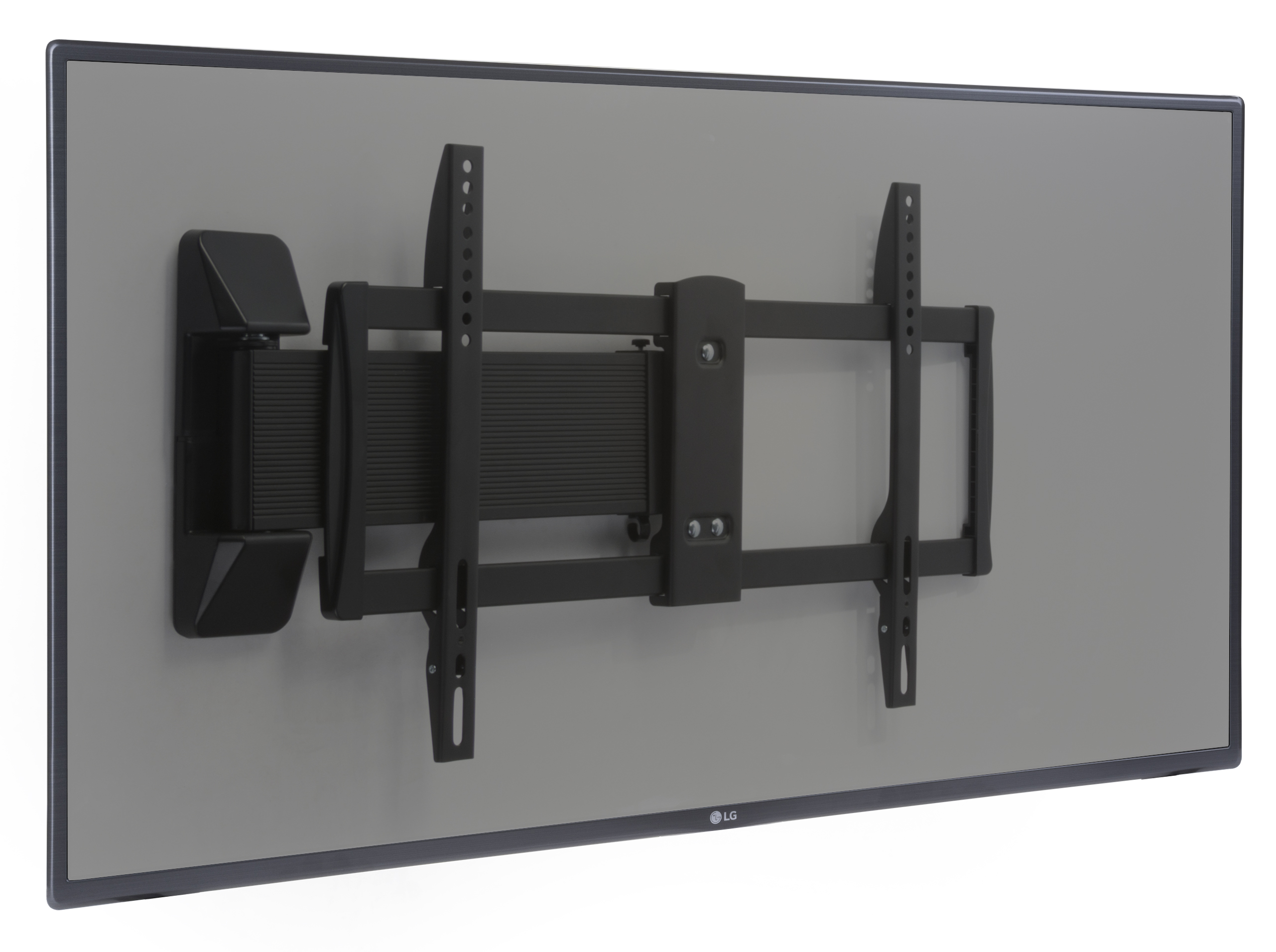 Curved TV Wall Mount with Articulating Arm, Fits Monitors 37 - 70", Tilting - Black - Image 2