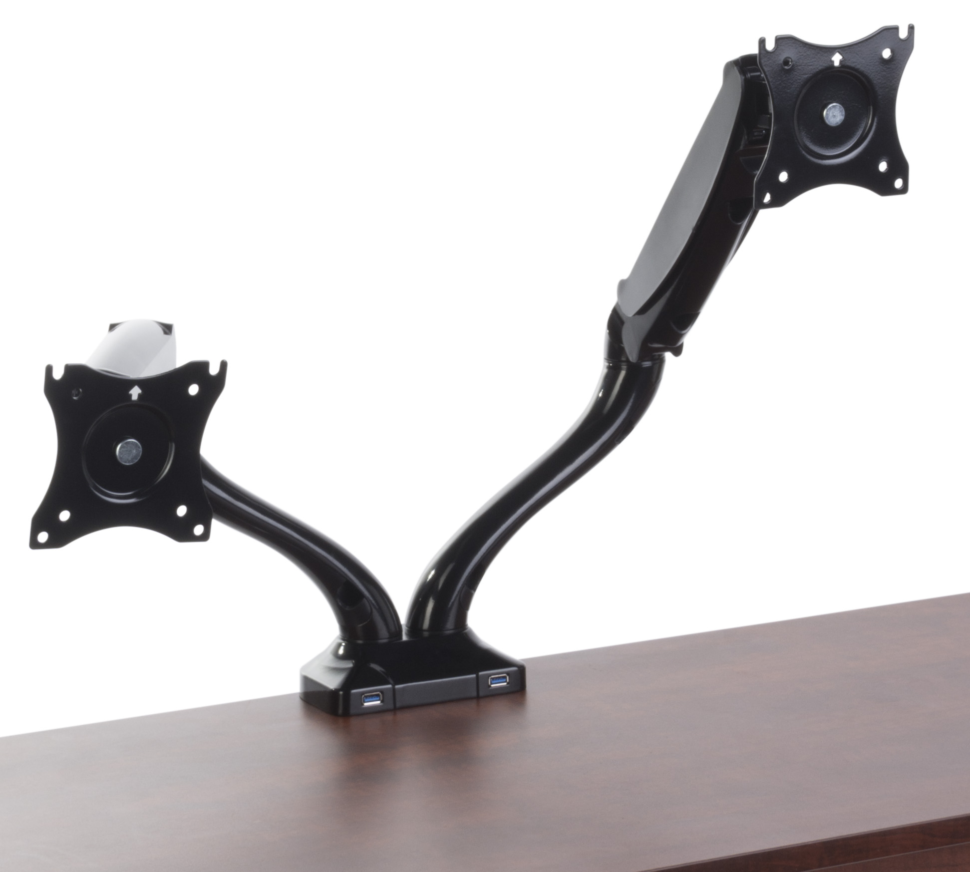 Dual Arm Monitor Mount | Cable Management | Displays2Go