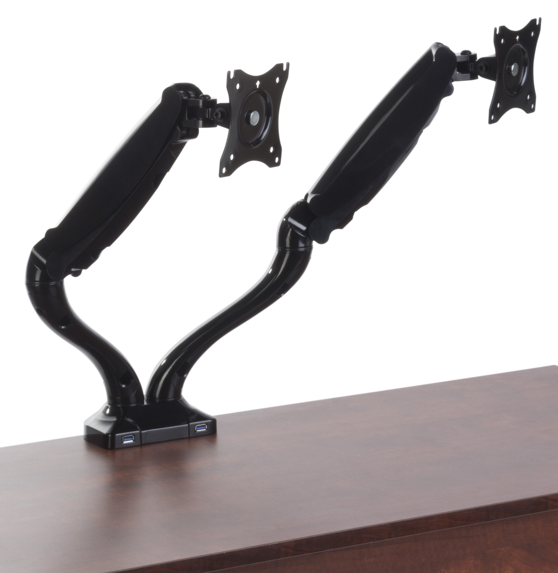 Dual Arm Monitor Mount | Cable Management | Displays2Go
