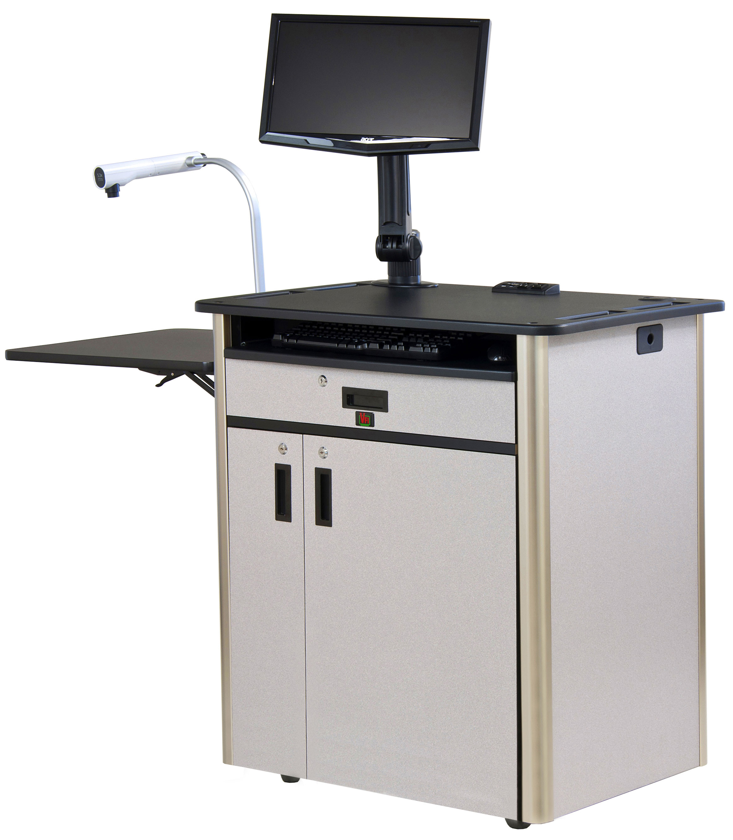 Presentation Rack This Presentation Stand Is Clean in Appearance. The Laminate Finish ...