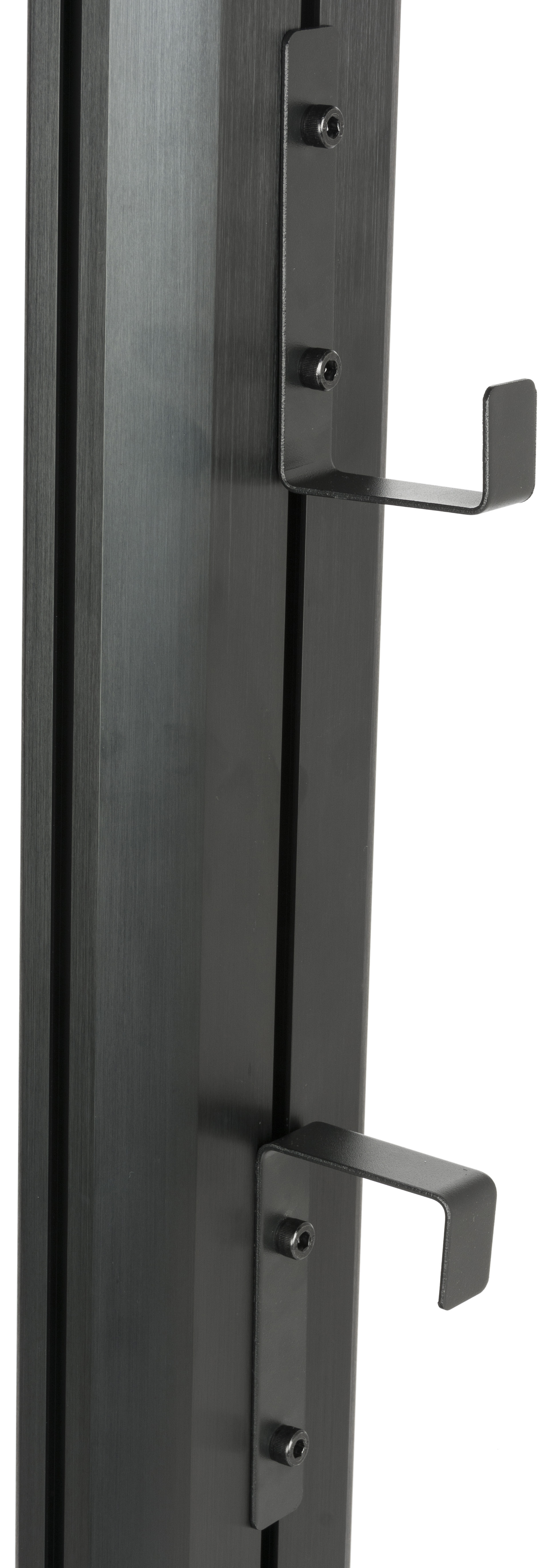 TV Stand w/ Locking Storage, Monitors 30-84", Power Outlets, Camera Mount – Black - Image 6