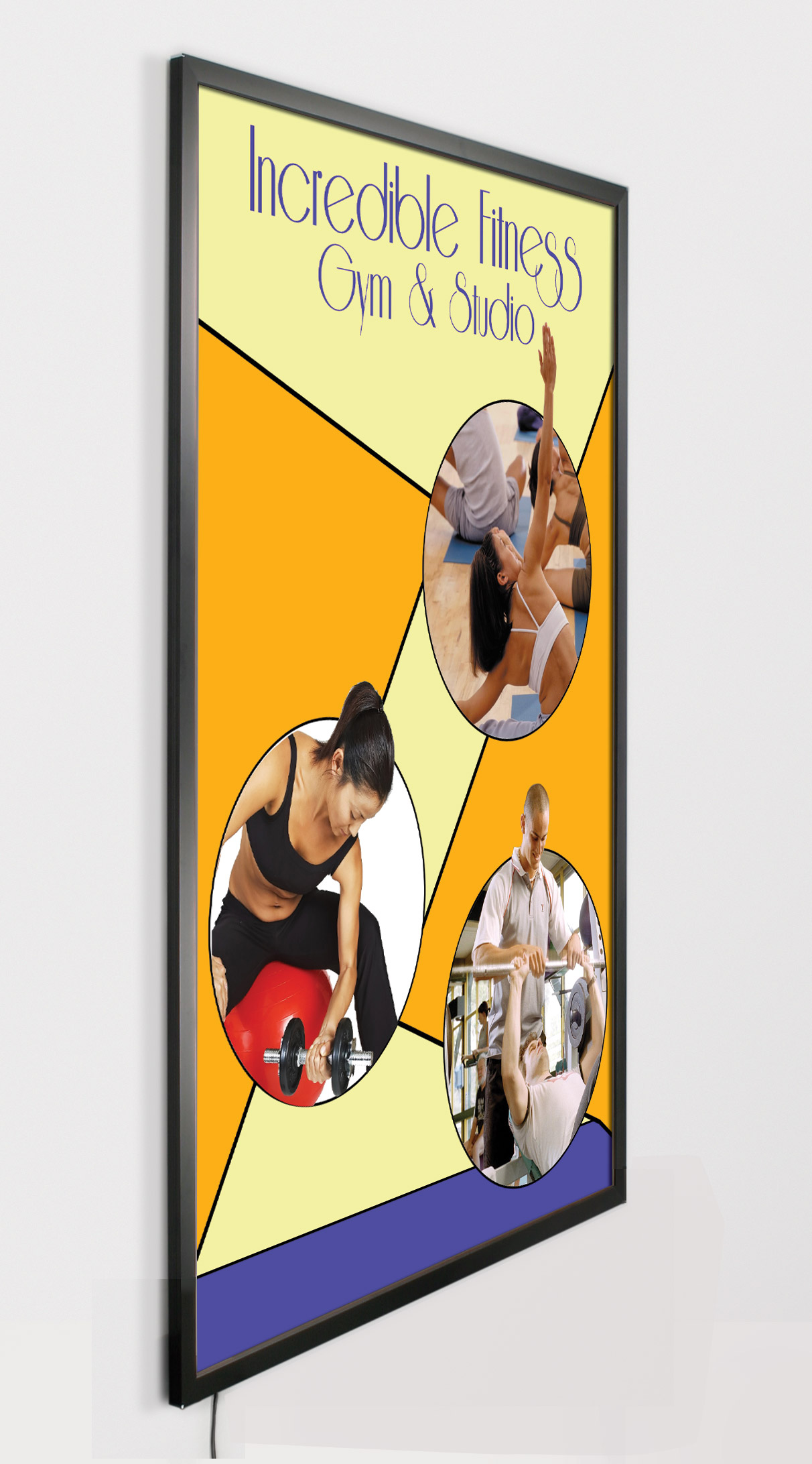 Black LED Light Box Sized for New Movie & Cinema Poster! | Displays2Go